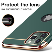 حافظة هاتف فاخرة 3 في 1 لهاتف آيفون 7 8 Plus 6 6s حافظة صلبة غير لامعة لهاتف آيفون 11 12 13 14 Pro Max 12 Mini X Xr Xs - الصورة 4